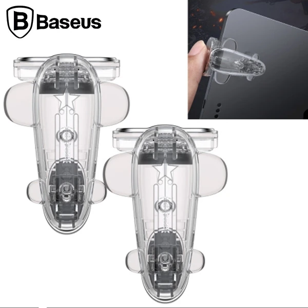Baseus Shooting Game Pubg Oyun Ateşleyici Telefon Tablet 2adet Set - Şeffaf 2