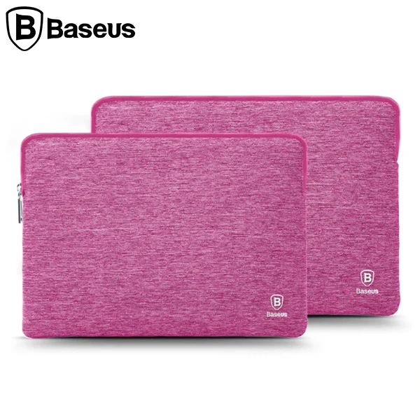 Baseus Macbook Pro 15 İnch Universal Laptop Kılıf Çantası - Fuşya