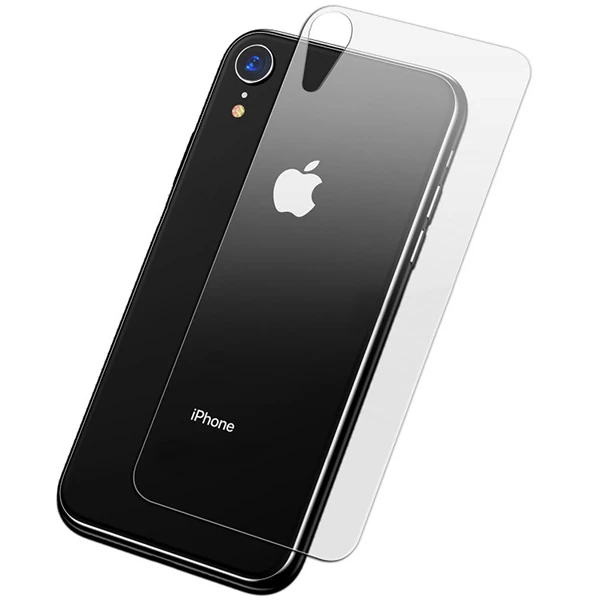 İPhone XR 6.1 Arka Kırılmaz Tempered Cam Koruyucu - Şeffaf 2