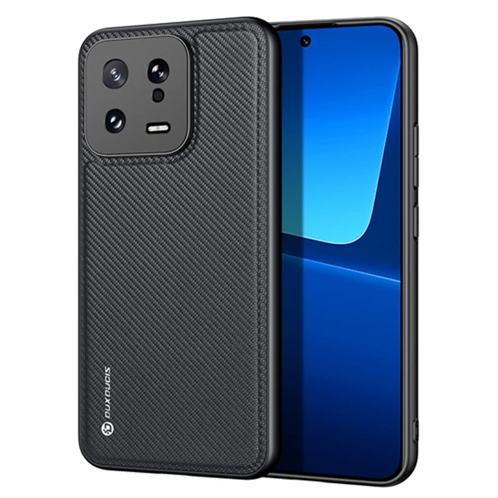Dux Ducis Xiaomi 13 Fino Serisi Premium Dokuma Silikon Kılıf - Lacivert