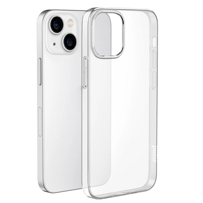 Hoco Light Series TPU iPhone 15 Şeffaf Kılıf - Siyah