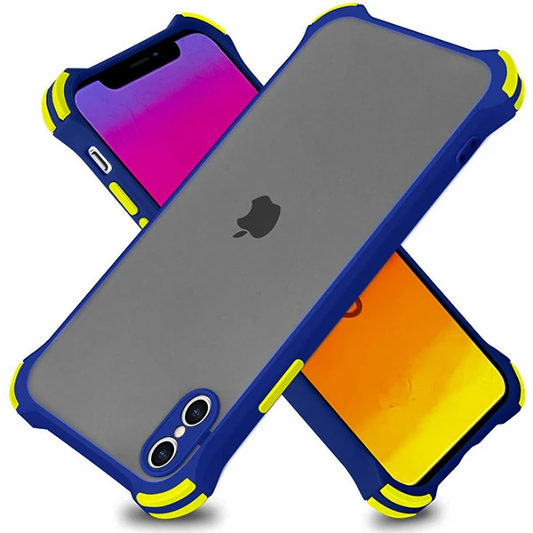 Ally İPhone XS Max 6.5 İnch Shokproof Kamera Koruma Darbe Emici Kılıf - Kırmızı
