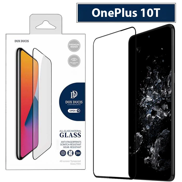 Dux Ducis OnePlus 10T Full Kaplama Cam Ekran Koruyucu - Siyah