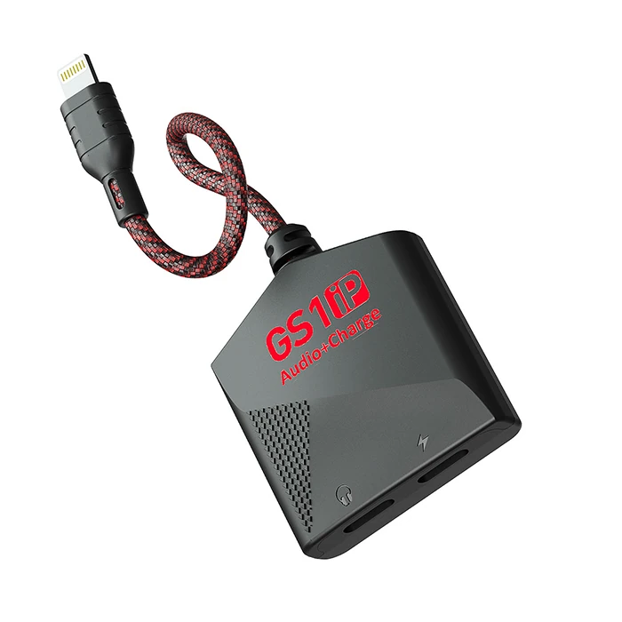 Plextone GS1İP iPhone Mıknatıslı Lightning to Lightning Kulaklık + Hızlı Şarj Adaptörü - Siyah