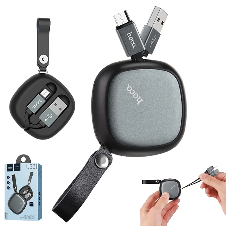 Hoco U33 Taşıma Çantalı Mikro Usb Kablo - RZ
