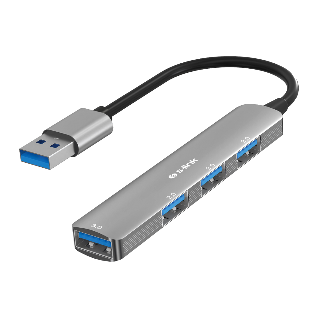 S-Link S-Lınk SW-U333 USB3.0 to 3xUSB 2.0 1xUSB 3.0 Metal USB HUB(1923)