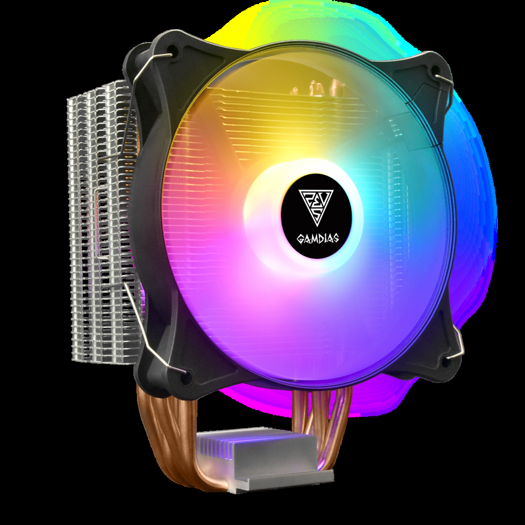 Gamdias Gamdıas Boreas E1-410 Lite Argb 120mm CPU Kule Tipi Hava Soğutma Doğrudan Temas Teknolojisine Sahip 4 adet Gelişmiş Bakır Isı Borusu (AMD A...