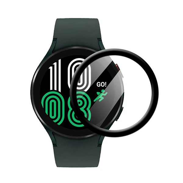 Sm Galaxy Watch 4 40mm 3D Full Kaplama Ekran Koruyucu PET+Pmma - Siyah