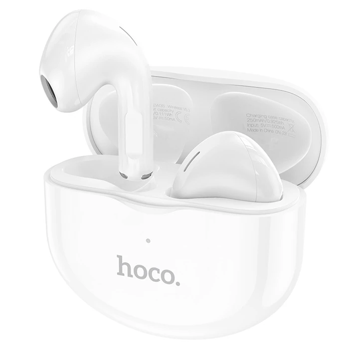 Hoco EW35 Sonido TWS Bluetooth 5.3 Kablosuz Kulakiçi Kulaklık - Beyaz