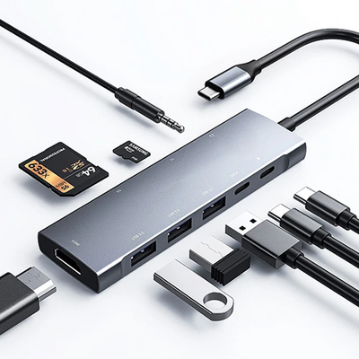 Ally 9 İn1 Type C Hub 4k 30hz Hdmi Usb 3.0SdPD Adaptör