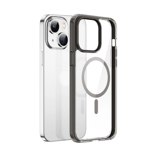 Dux Ducis Clin Mag Series iPhone 14 Plus 6.7 Magsafe Uyumlu Manyetik Silikon Kılıf - Gri