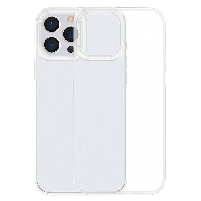 Baseus Simple Case iPhone 13 Pro Max İnce Silikon Şeffaf Kılıf - Şeffaf 2