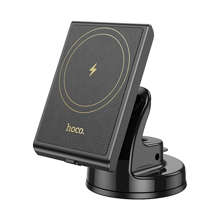 Hoco HW20 Torpido Üstü Wireless Kablosuz Hızlı Şarj Araç Telefon Tutucu - Siyah