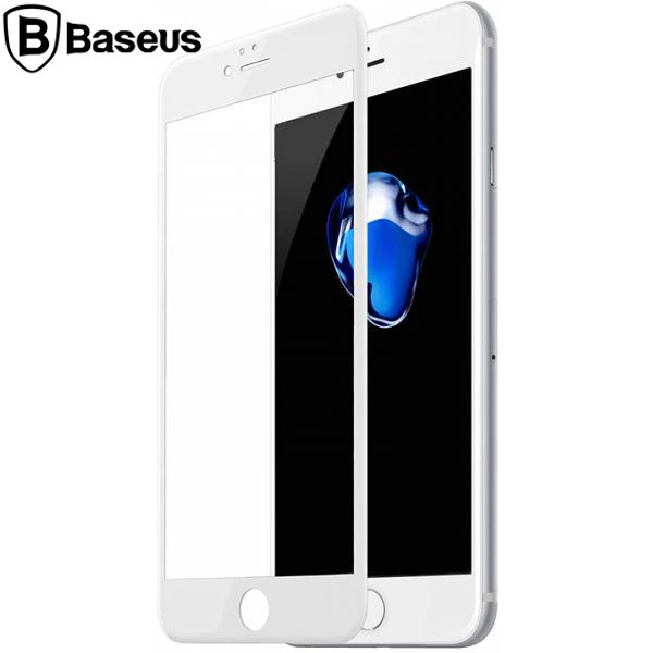Baseus İPhone 6/ 6S 3D Full Kaplama Kırılmaz Cam Ekran Koruyucu - Siyah