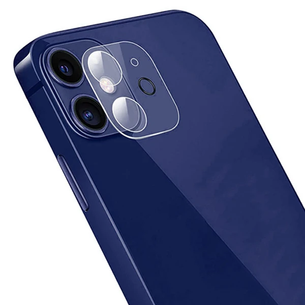 GOR İPhone 12 Mini 5.4 Best Full Tempered Cam Kamera Koruyucu 2Adet Set - Şeffaf 2