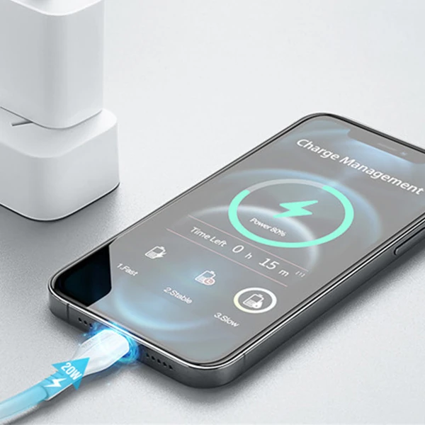 DUX Ducis İPhone 20W Hızlı Şarj İPhone 14 13- 1211 Şarj Kablosu 1metre - Beyaz