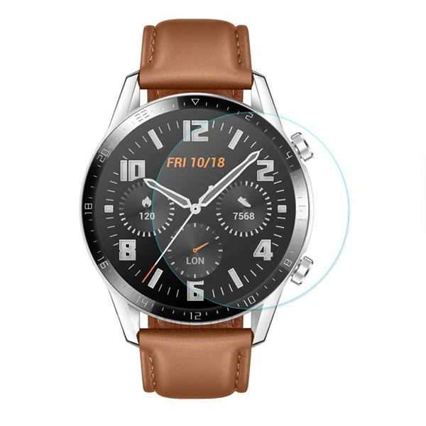 Huawei Watch GT 2 46mm (2019) Tempered Kırılmaz Cam Koruyucu - Şeffaf 2