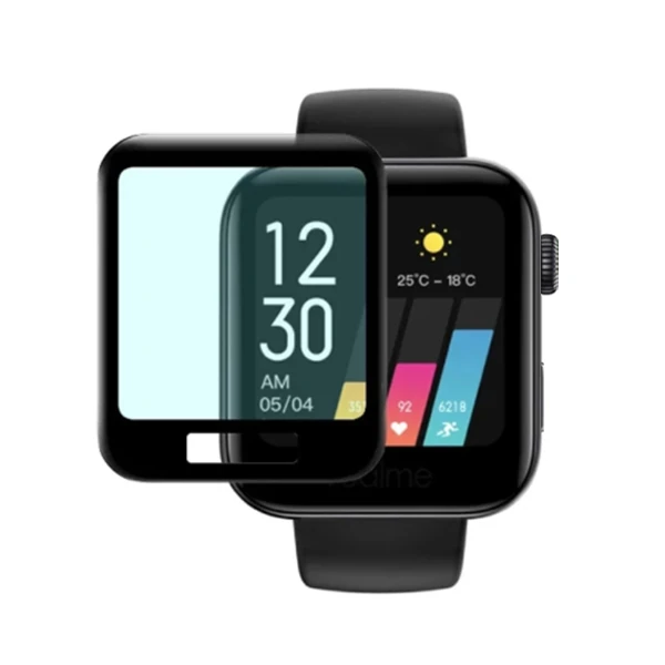 Xiaomi Redmi Watch 3D Full Kaplama Ekran Koruyucu PET+Pmma - Siyah