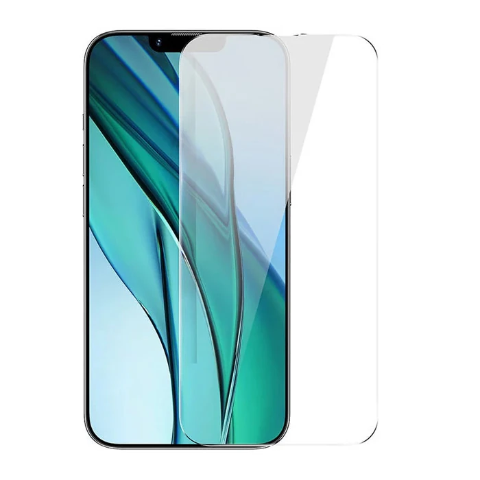 Baseus Crystal Serisi iPhone 15 Pro Max Full Koruma Tempered Cam Ekran Koruyucu - Şeffaf 2