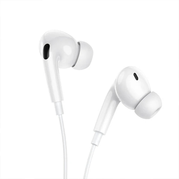 Hoco M111 Pro Primero Lightning Kulakiçi Mikrofonlu Kablolu Kulaklık - Beyaz