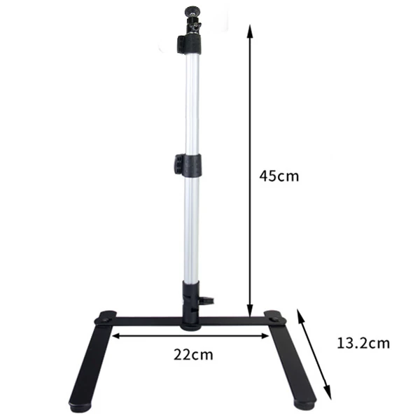 Ally 45cm Ergonomik Cep Telefonu ve Kamera Tripod Stand - Siyah-Gri