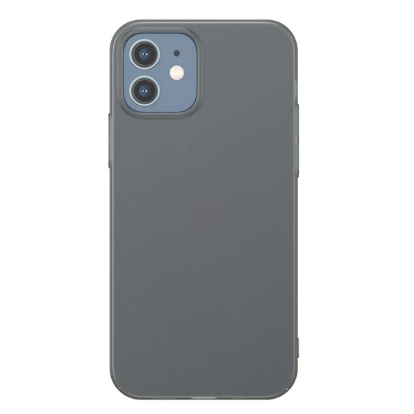 Baseus İPhone 12 Mini 5.4 Comfort İnce Şeffaf Kılıf Matte PP Kılıf - Füme