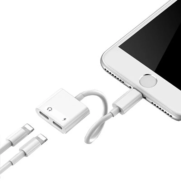 İPhone 14- 13-12-11- Lightning Kulaklık +Şarj Usb Adaptörü - Beyaz