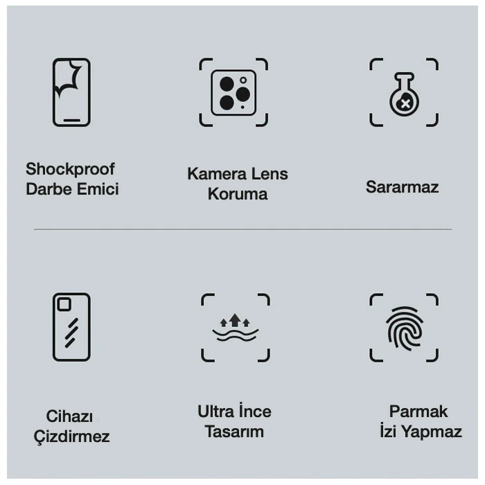 iPhone 12 6.1inç Gold Çerçeve Kamera Korumalı Silikon Bumper Kılıf - Kırmızı