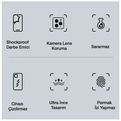 iPhone 12 6.1inç Gold Çerçeve Kamera Korumalı Silikon Bumper Kılıf