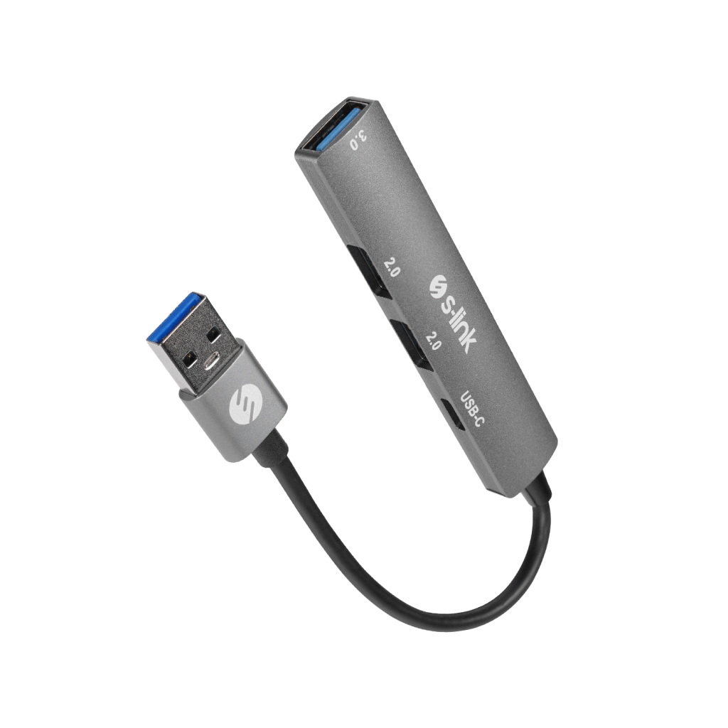 S-Link S-Lınk SW-U322 USB3.0 to 2xUSB 2.0 1xUSB 3.0 1xType-C Metal USB HUB(1923)