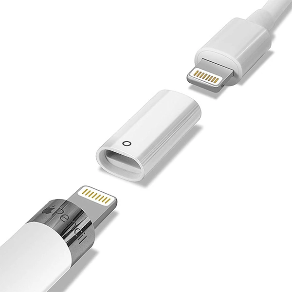 Ally Apple Pen Pencil Kalem Usb Şarj Cihazı Lightning Adaptörü - Beyaz