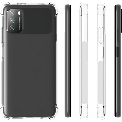 Xiaomi Poco M3 Kamera Korumalı Shockproof Darbe Emici Silikon Kılıf