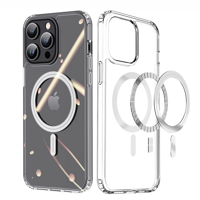Dux Ducis Clin Mag Series iPhone 15 Pro Magsafe Uyumlu Manyetik Silikon Kılıf - Şeffaf 2