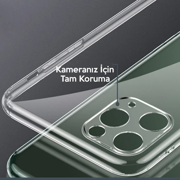Ally İPhone 11 Pro 5.8 İnch Kamera Korumalı Silikon Kılıf - Şeffaf 2