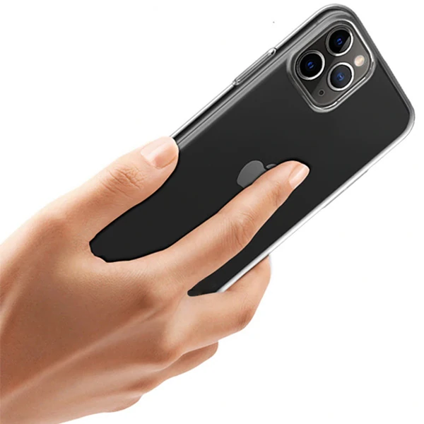 İPhone 11 Pro 5.8 inch 2019 Ultra Slim Fit Şeffaf Silikon Kılıf - Şeffaf 2