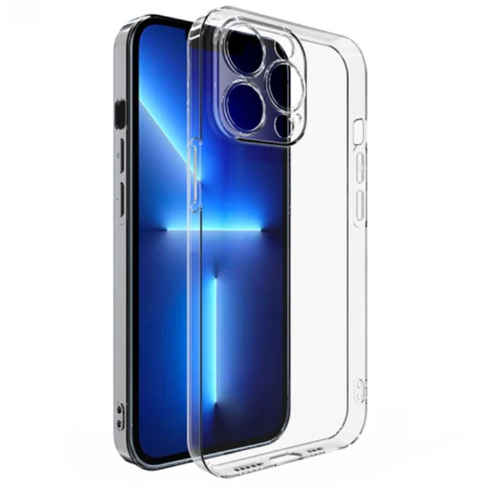 Ally iPhone 12 Pro Max 6.7inç Kılıf Kamera Korumalı Ultra İnce Şeffaf Silikon Kılıf - Şeffaf 2