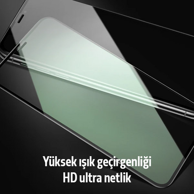 Ally İPhone 11 -XR Anti -Blue Green Light Göz Korumalı Tempered Full Ekran Koruyucu