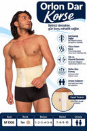 Orlon Dar Korse – Unisex Bel ve Karın Destek Korsesi – M 1006 - Rylks - 2