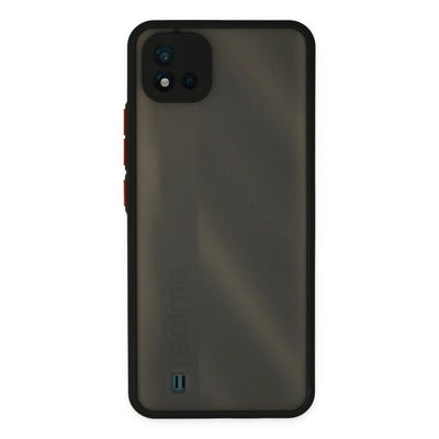 Realme C11 2021 Kılıf Montreal Silikon Kapak - Siyah
