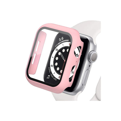 Apple Watch 41mm Camlı Kasa Ekran Koruyucu - Rose Gold