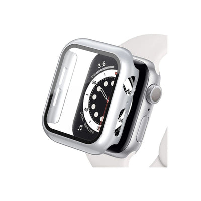 Apple Watch Ultra 49mm Camlı Kasa Ekran Koruyucu - Gümüş