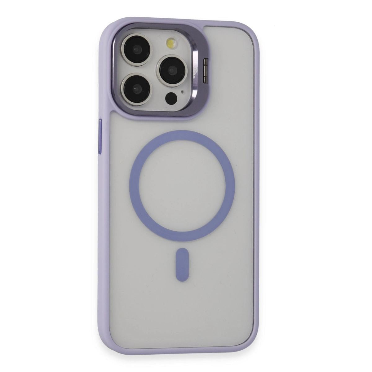 Joko Apple İphone 15 Pro Max Kılıf Roblox Lens Magsafe Standlı Kapak - Lila