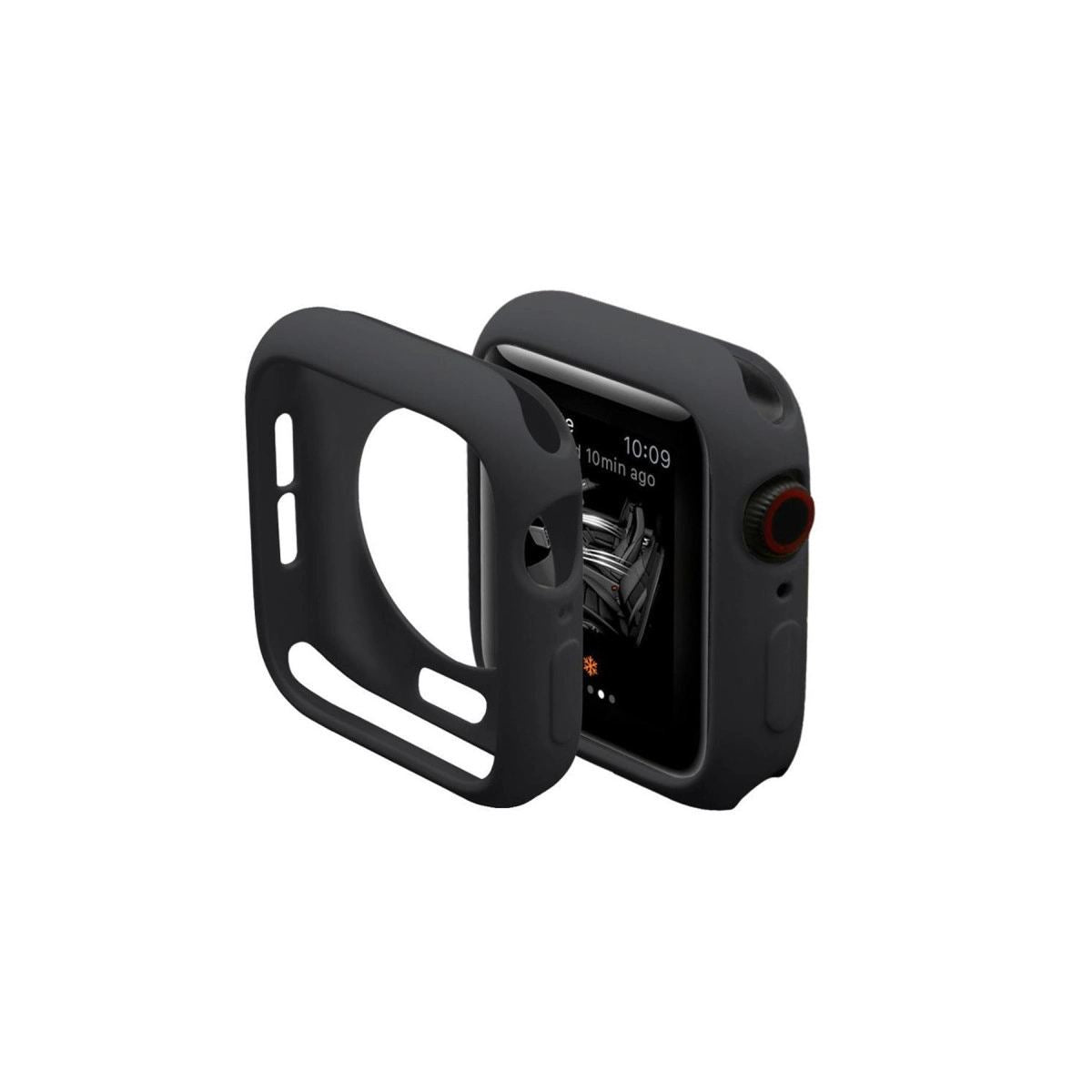 Apple Watch 42mm Silikon Alt Kasa - Siyah