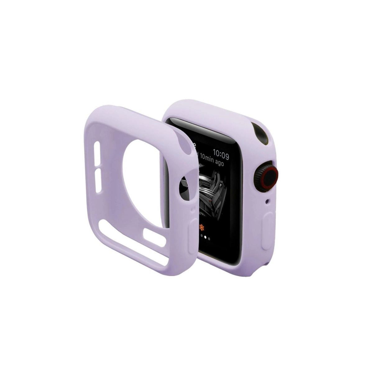 Apple Watch 44mm Silikon Alt Kasa - Lila