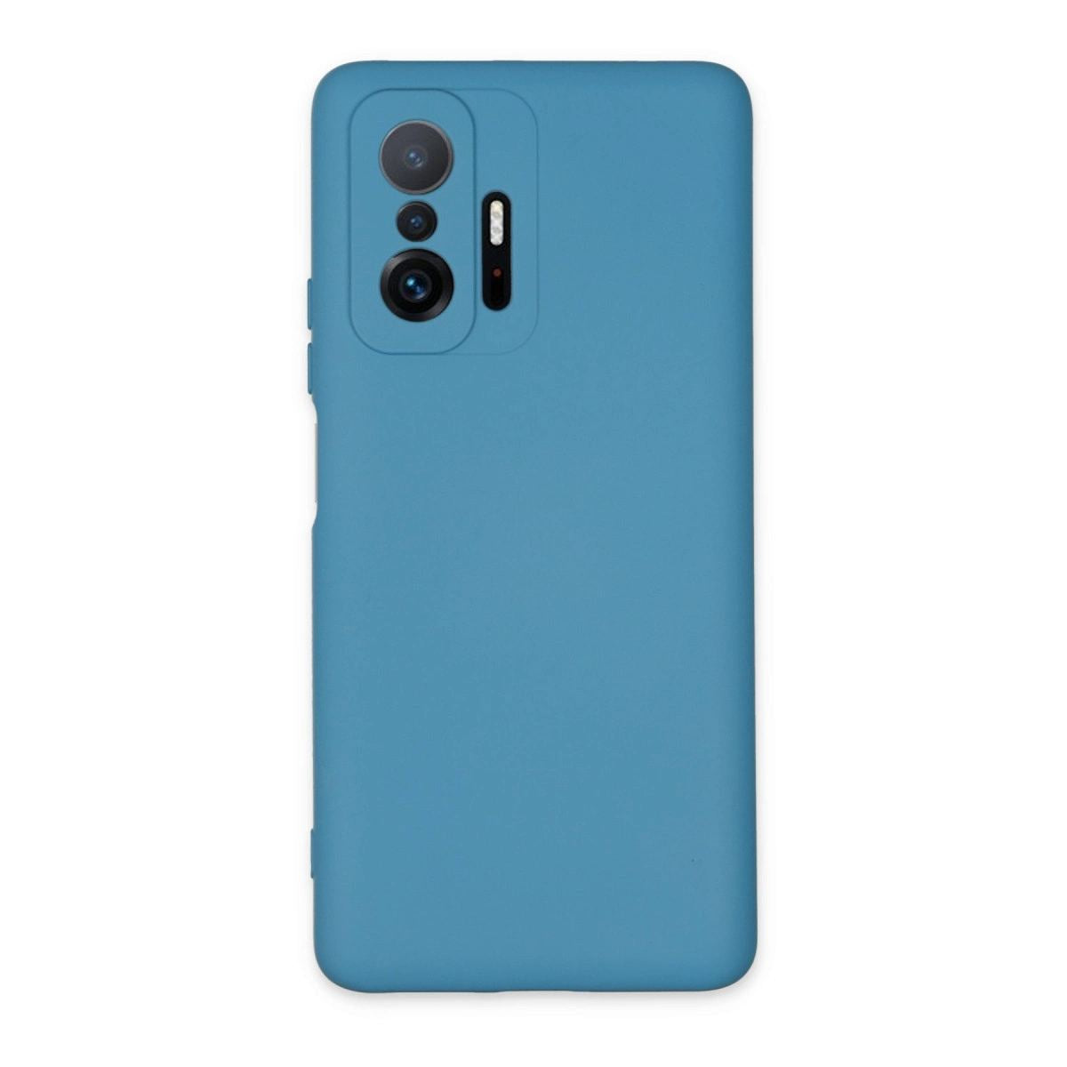 Xiaomi Mi 11t Pro Kılıf Nano İçi Kadife Silikon - Mavi