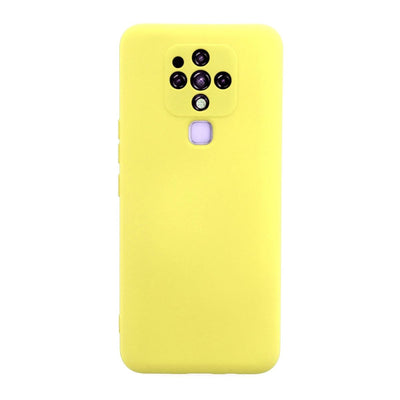 Tecno Camon 16 Kılıf Nano İçi Kadife Silikon - Sarı