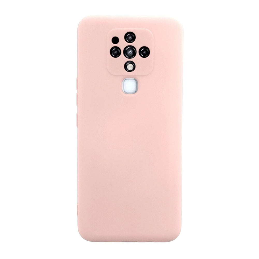 Tecno Camon 16 Kılıf Nano İçi Kadife Silikon - Pudra