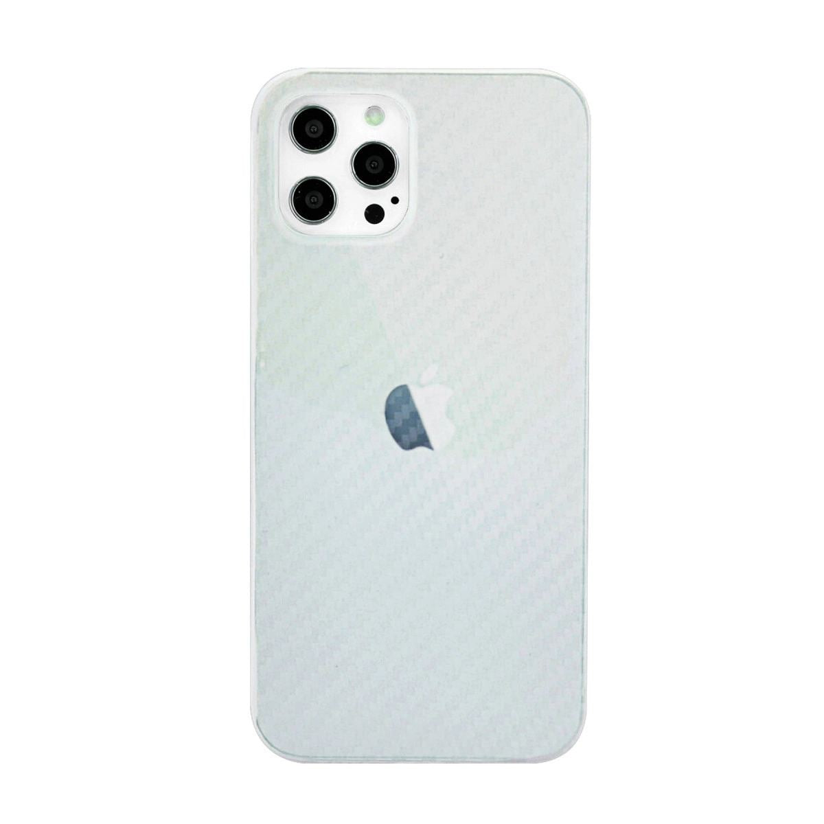 Apple İphone 12 Pro Max Kılıf Karbon Pp Silikon - Şeffaf