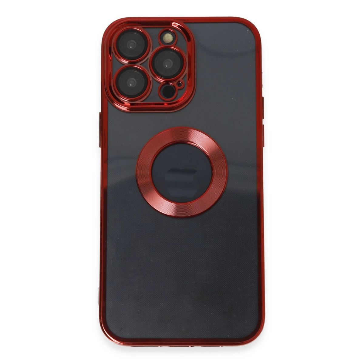 Apple İphone 14 Pro Kılıf Slot Silikon - Kırmızı