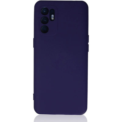 Oppo Reno 6 Kılıf Nano İçi Kadife Silikon - Mor